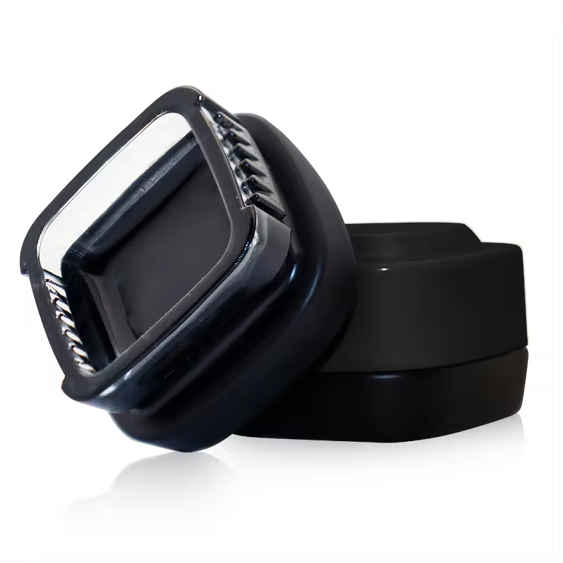 square glass concentrate jars